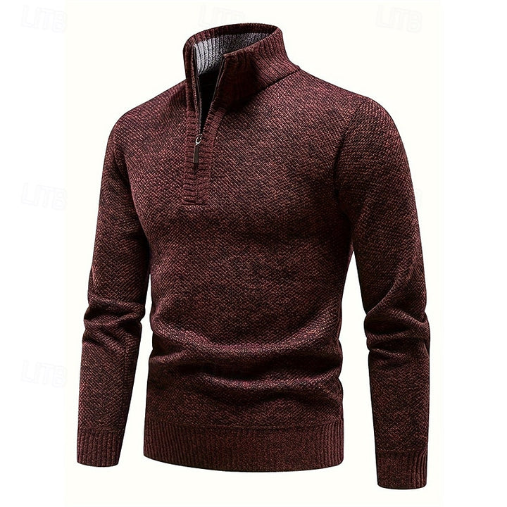 Arthur | Quarter-Zip Stand-Collar Sweater