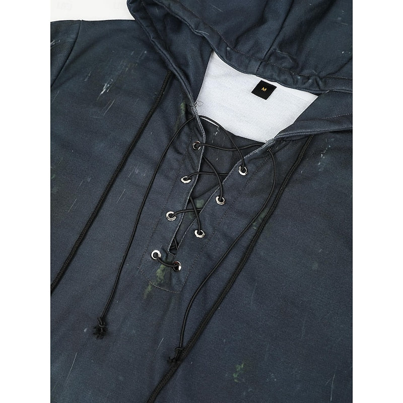 Barrett | Halloween Skull Lace-Up Hoodie