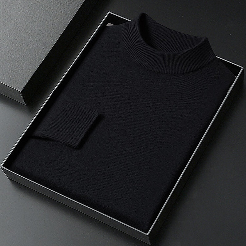 Calvin | Refined Mock Neck Sweater
