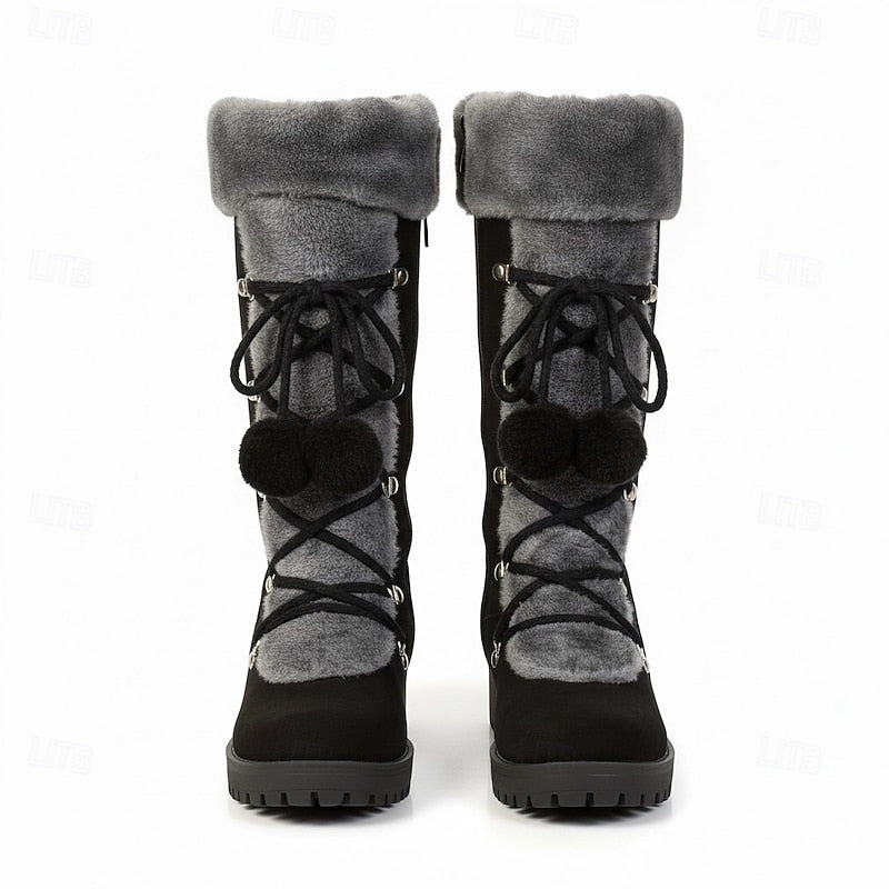 Wendy | Cozy Lace-Up Winter Boots