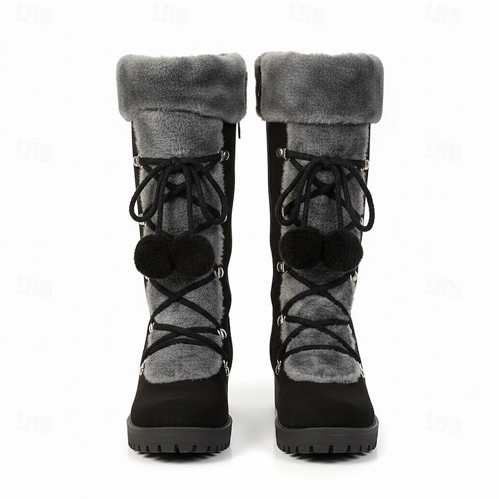 Wendy | Cozy Lace-Up Winter Boots