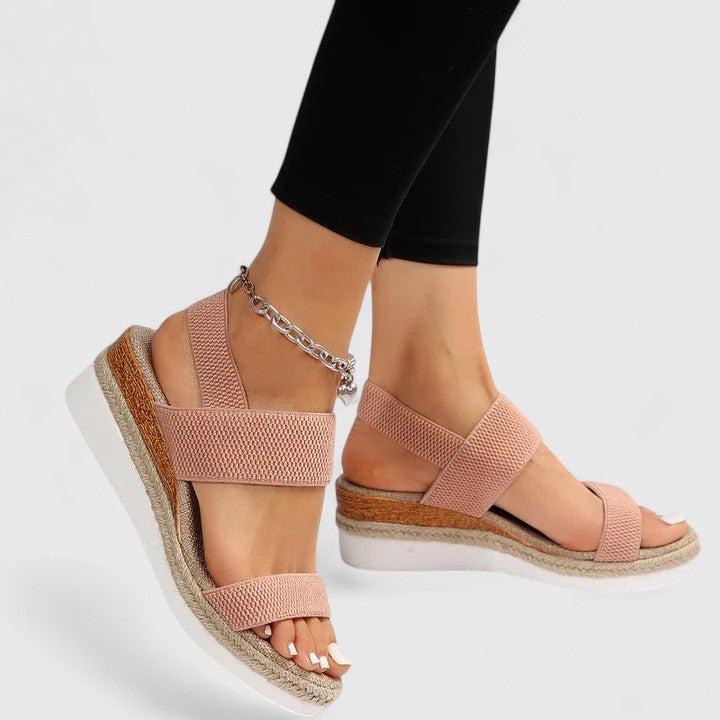 Leona | Cushioned Wedge Sandals