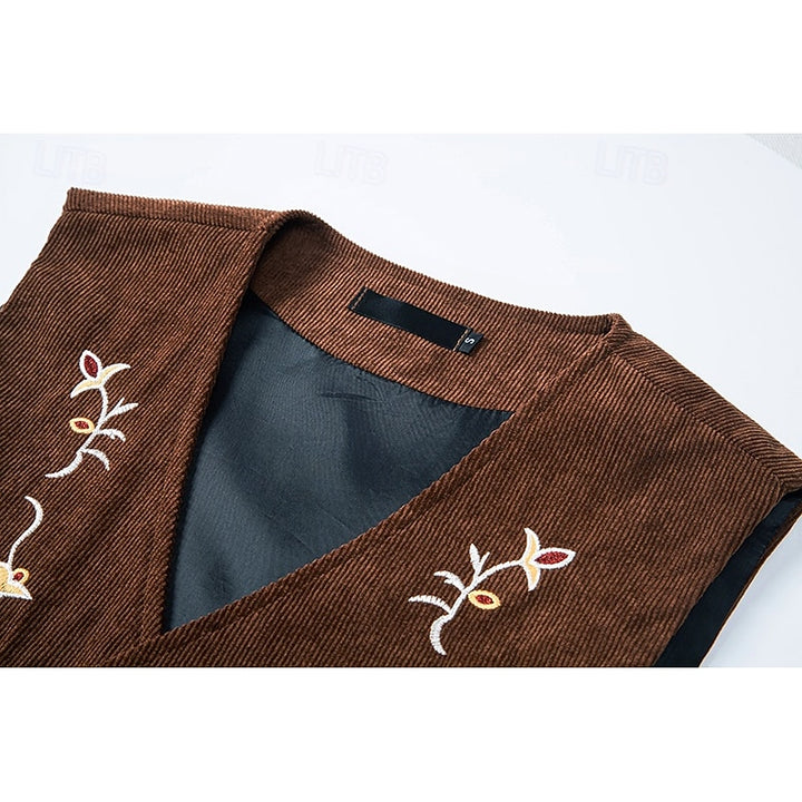 Harvey | Floral Embroidered Vest