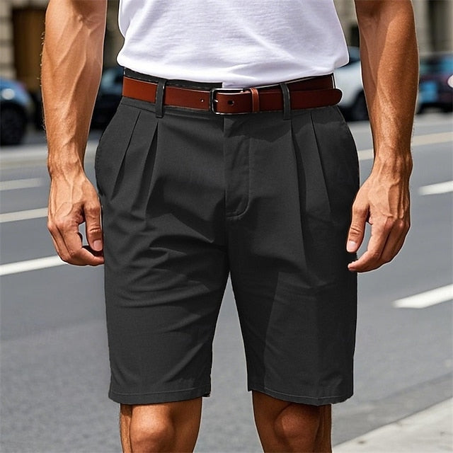Carl | Men's Pleated Dress Shorts