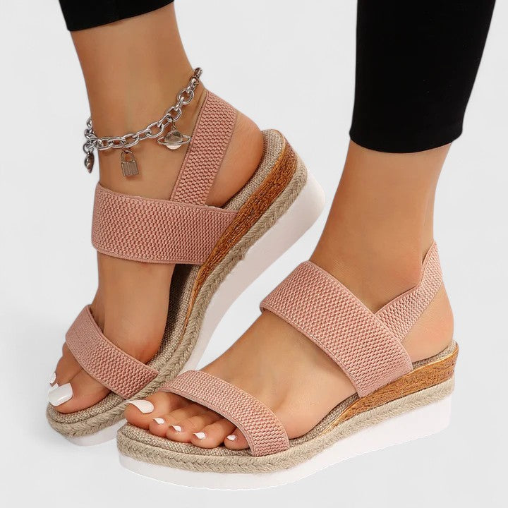 Leona | Cushioned Wedge Sandals