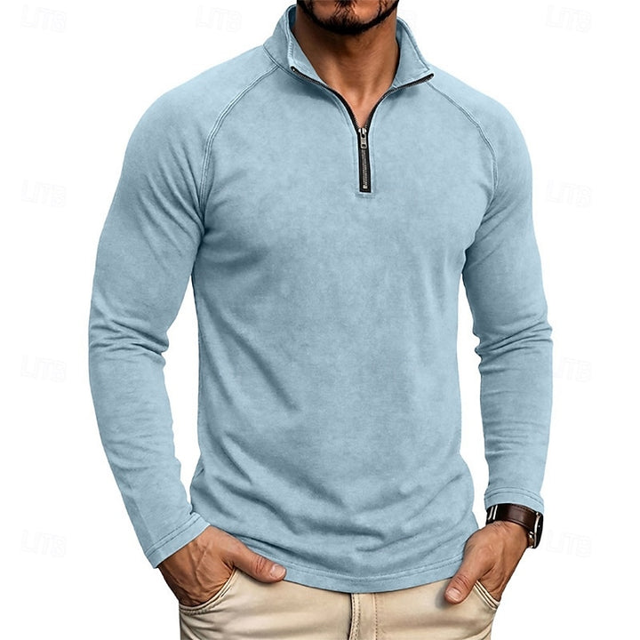 Nolan | Refined Quarter-Zip Top