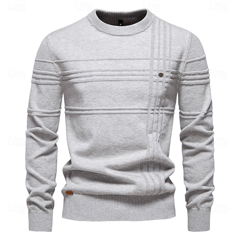 Bryce | Textured Crewneck Sweater