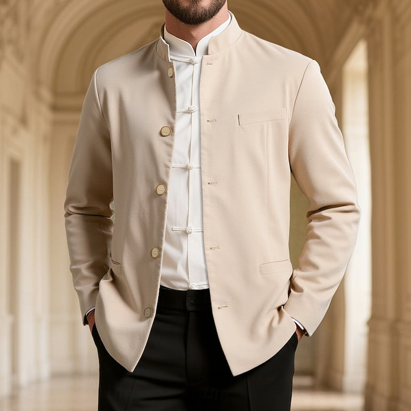 Edmund | Stand-Collar Button Jacket