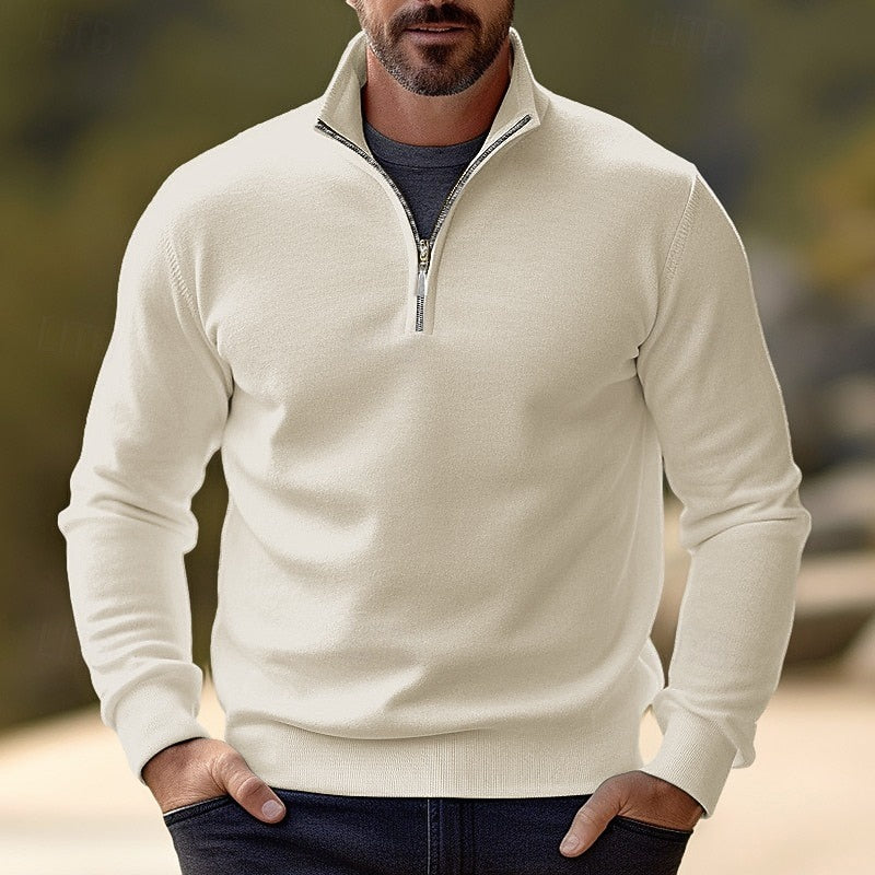 Landon | Quarter-Zip Stand-Collar Sweater