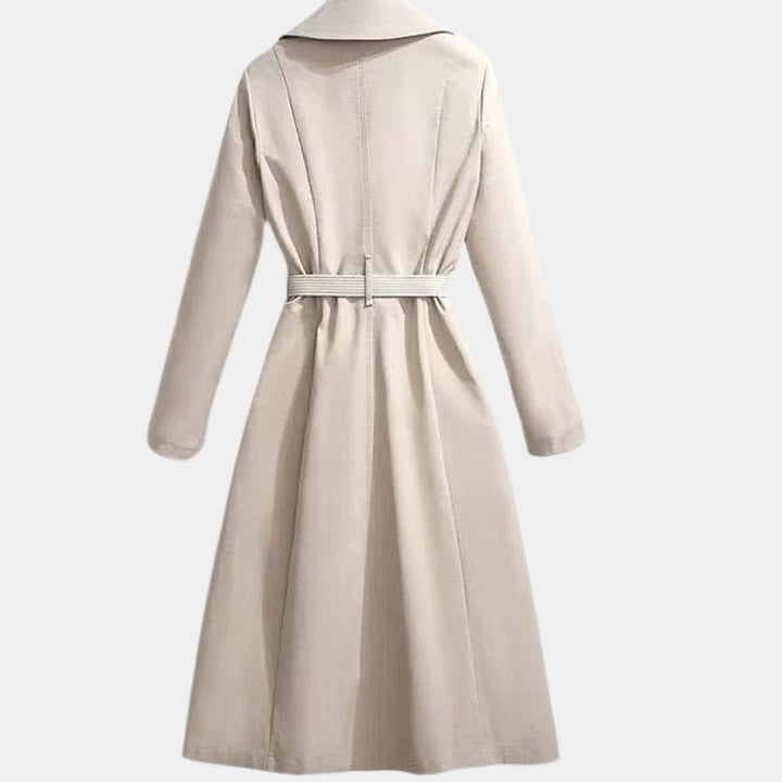 Lucienne | Belted Classic Midi Trench Coat