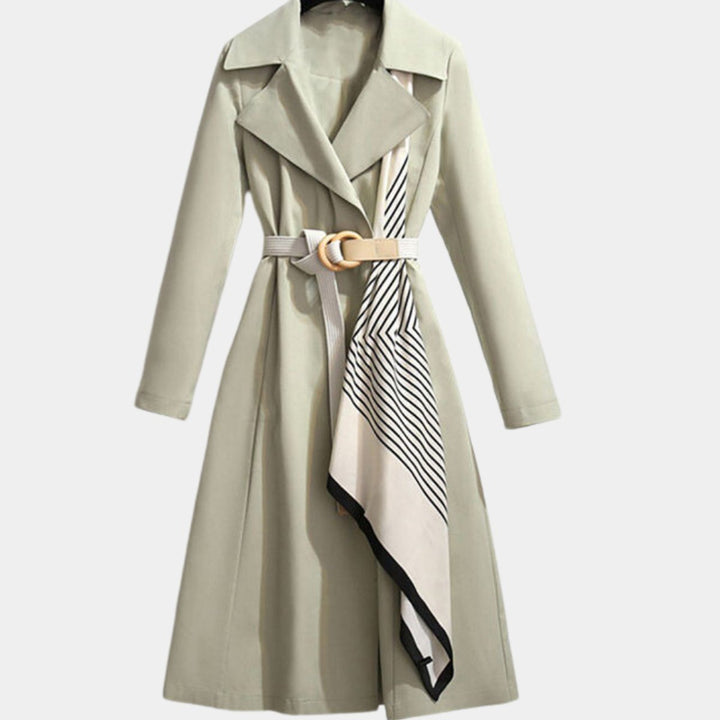Lucienne | Belted Classic Midi Trench Coat