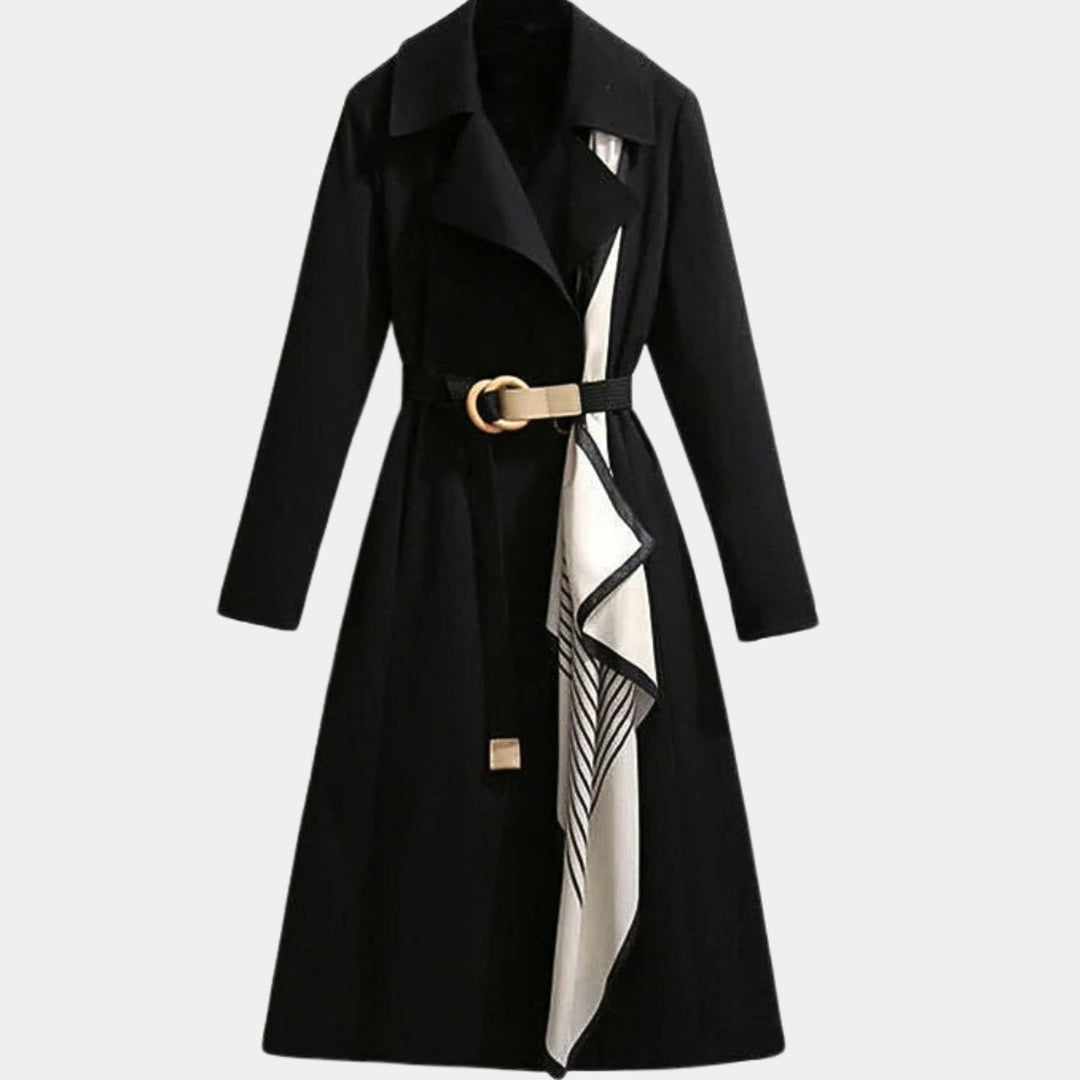Clarice | Belted Classic Midi Trench Coat