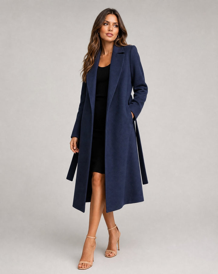 Coraline | Belted Long Tailored Coat