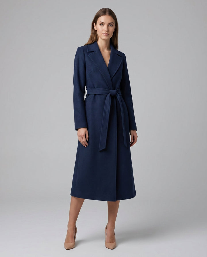 Coraline | Belted Long Tailored Coat