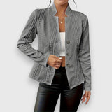Bernadine | Textured Cable-Knit Button Jacket