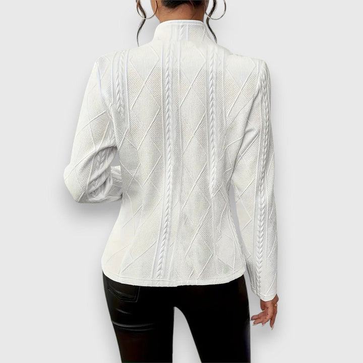 Loretta | Textured Button-Front Cardigan