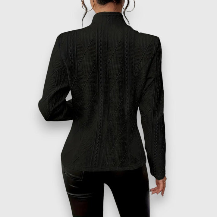 Loretta | Textured Button-Front Cardigan