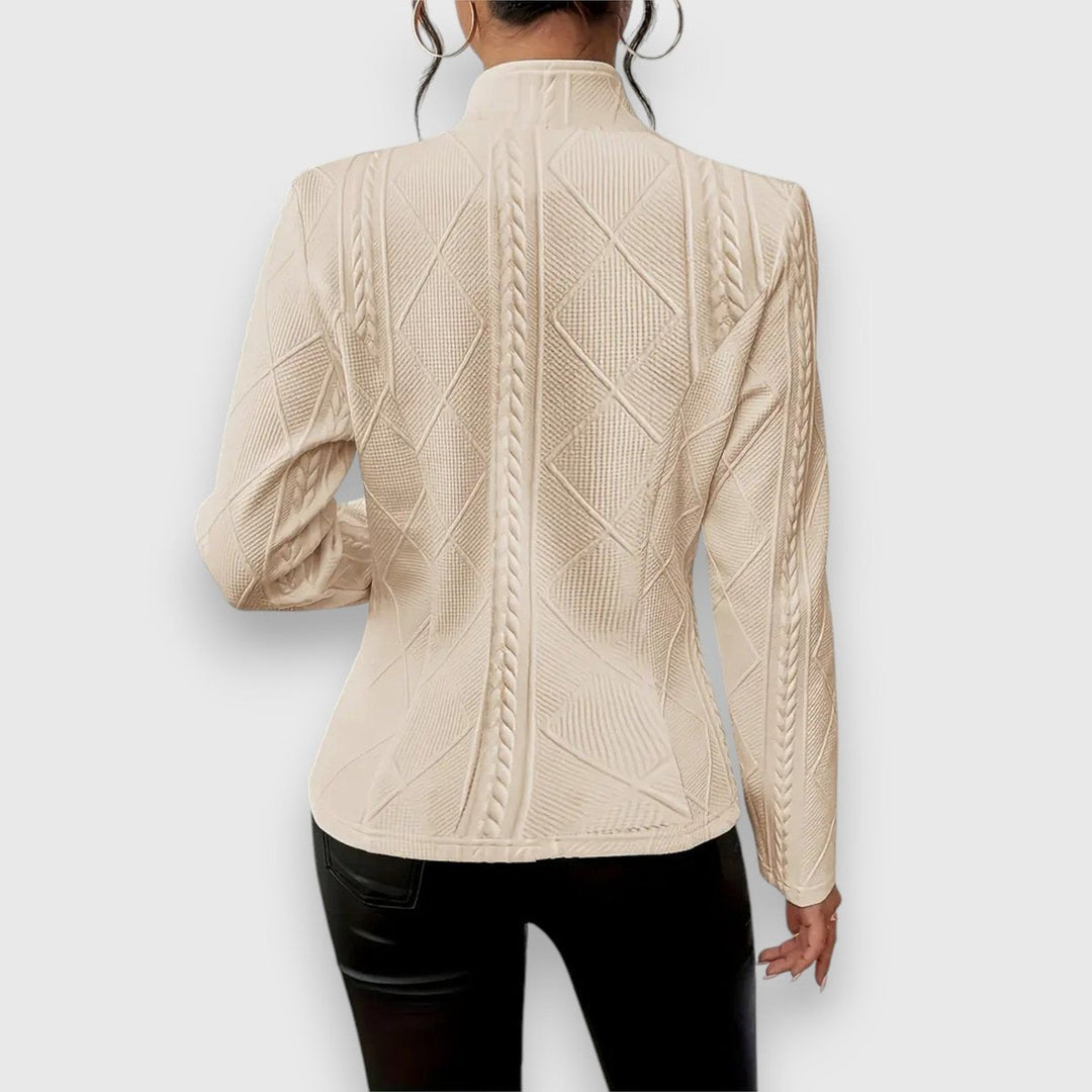 Loretta | Textured Button-Front Cardigan