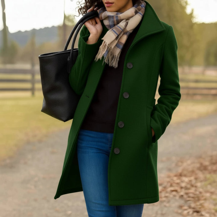 Evelyn | Classic Mid-Length Single-Breasted Coat