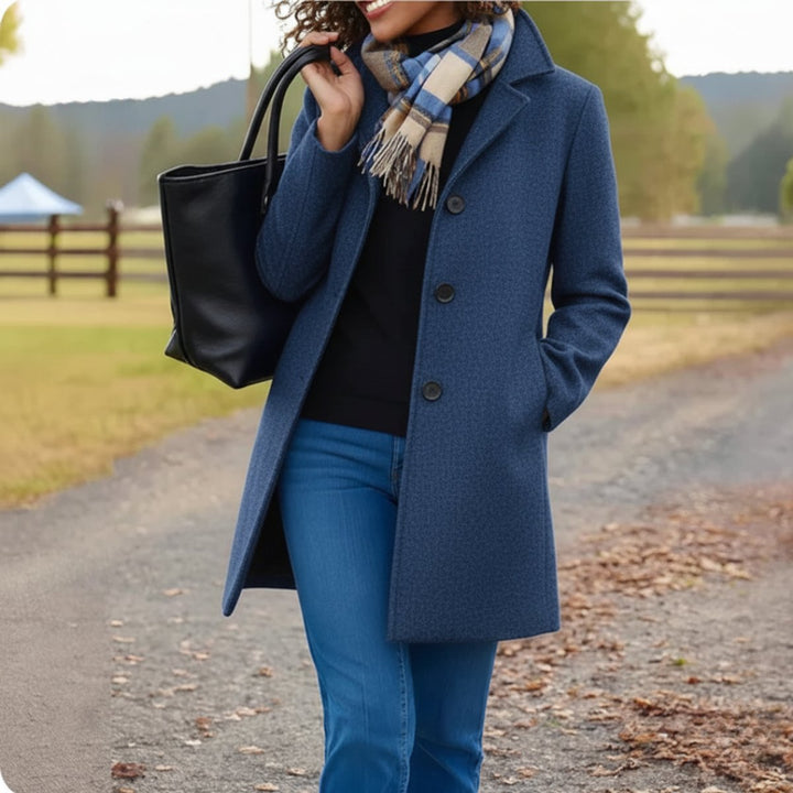 Evelyn | Classic Mid-Length Single-Breasted Coat
