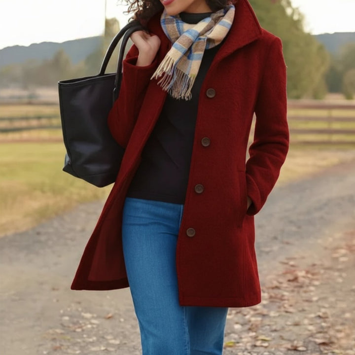 Evelyn | Classic Mid-Length Single-Breasted Coat