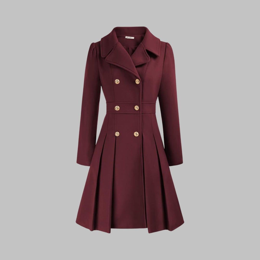 Cynthia | Double-Breasted A-Line Coat