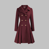 Cynthia | Double-Breasted A-Line Coat