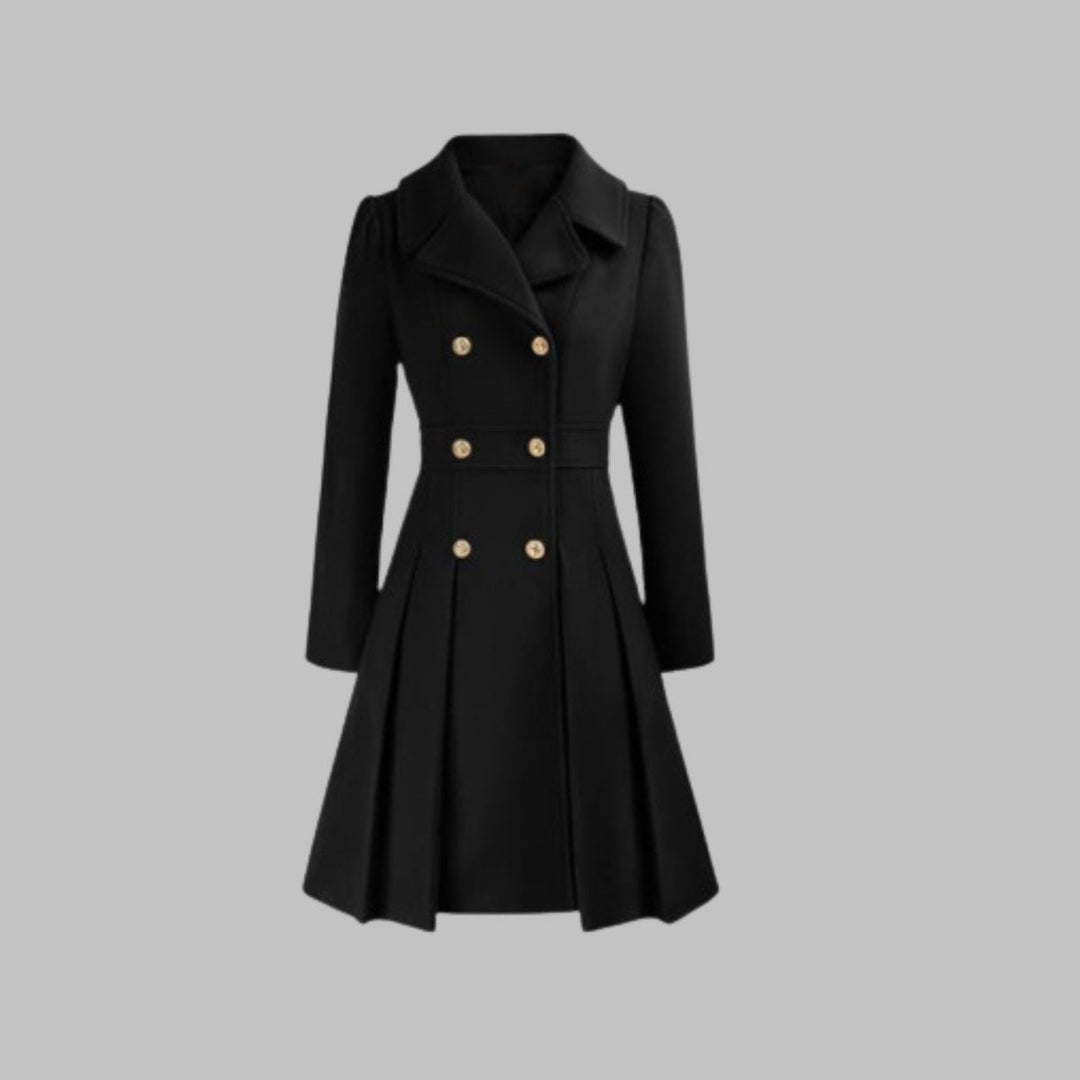 Cynthia | Double-Breasted A-Line Coat