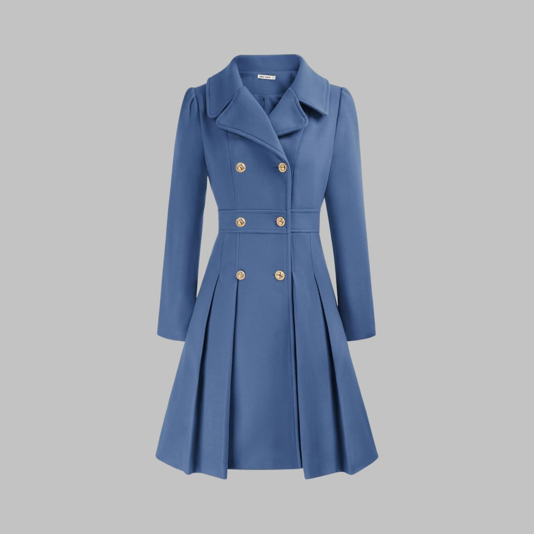 Cynthia | Double-Breasted A-Line Coat