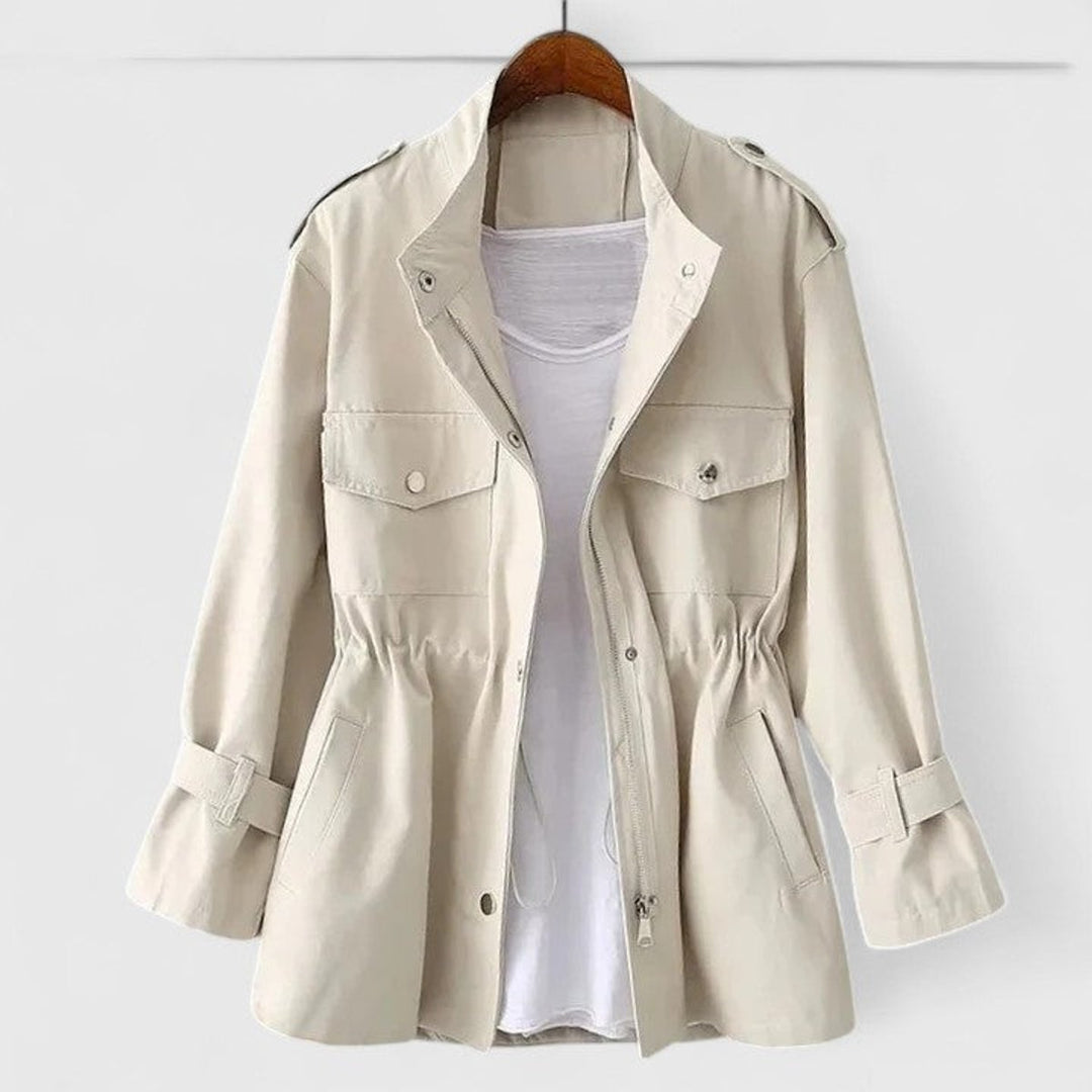 Cheryl | Drawstring-Waist Utility Jacket