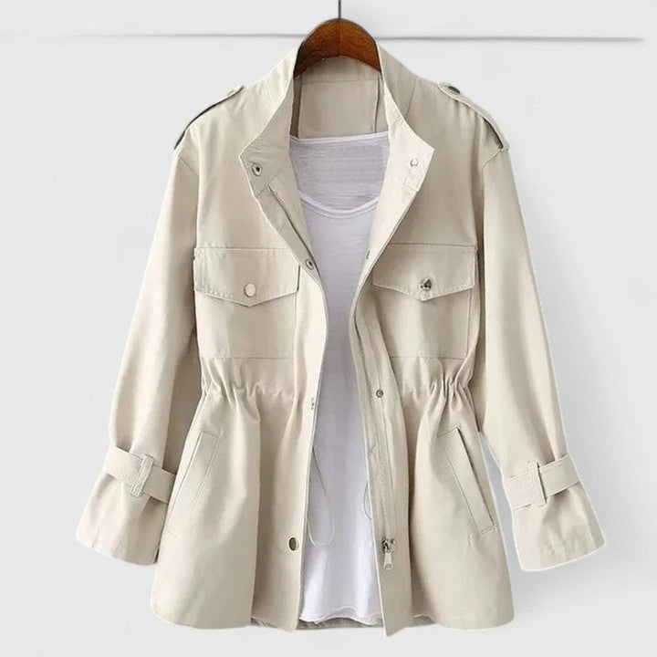Maude | Drawstring-Waist Utility Jacket