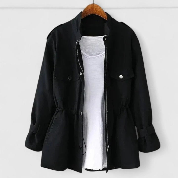 Cheryl | Drawstring-Waist Utility Jacket