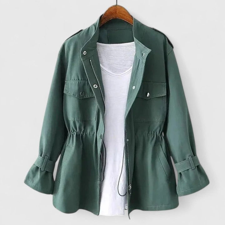 Cheryl | Drawstring-Waist Utility Jacket