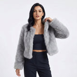 Elaine | Cropped Plush Jacket