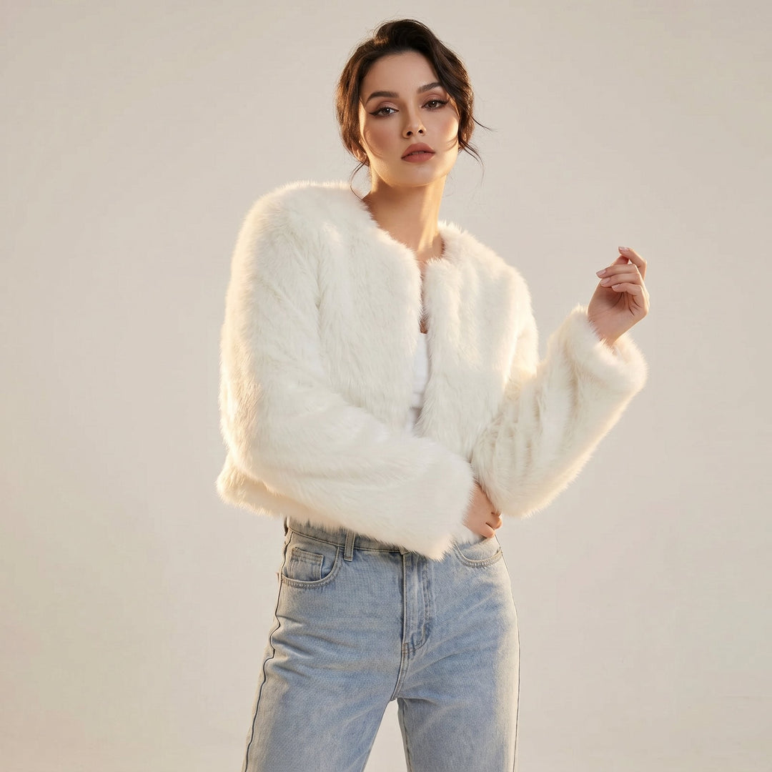 Elaine | Cropped Plush Jacket