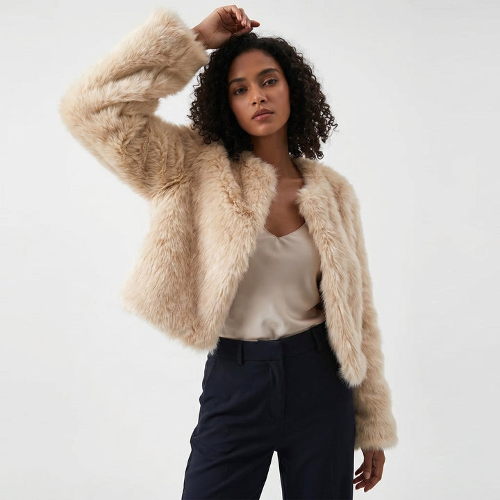Elaine | Cropped Plush Jacket