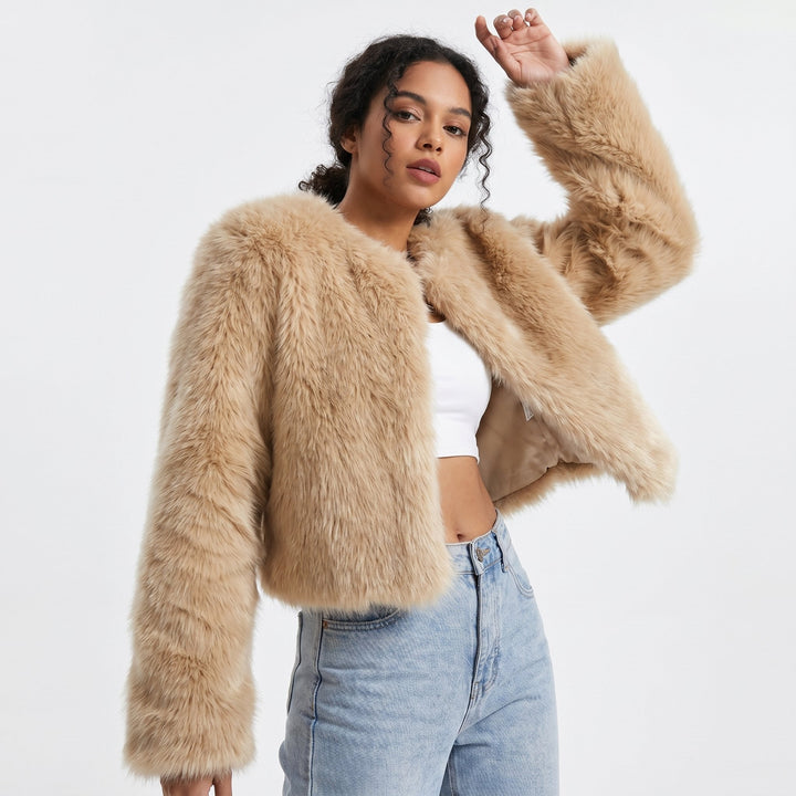 Elaine | Cropped Plush Jacket