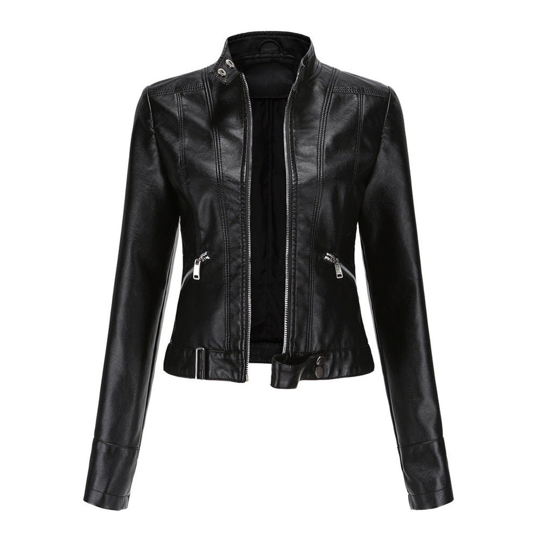 Cecily | Cropped Moto Biker Jacket