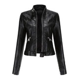 Cecily | Cropped Moto Biker Jacket