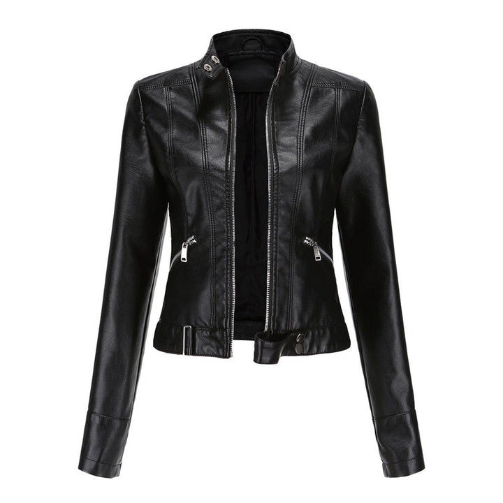 Cecily | Cropped Moto Biker Jacket