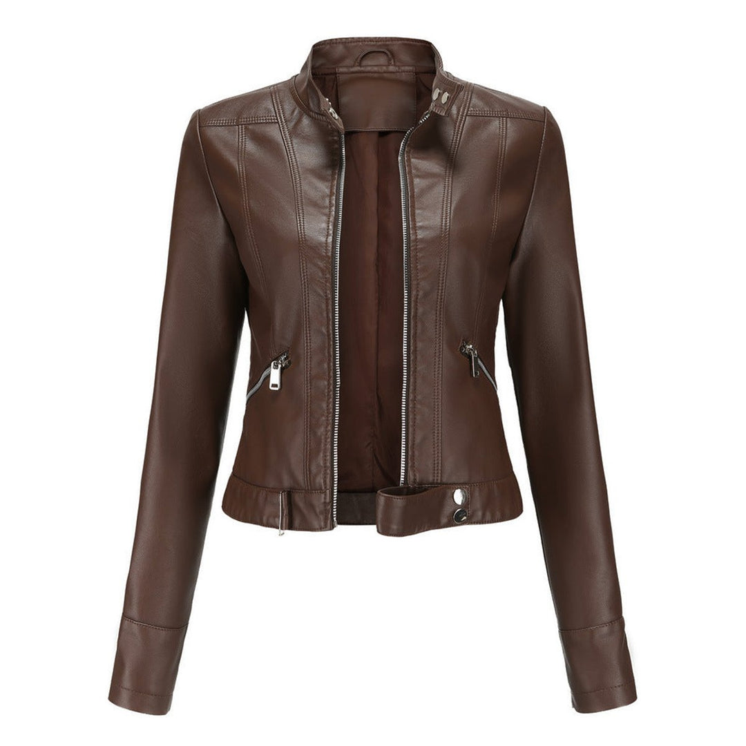 Cecily | Cropped Moto Biker Jacket