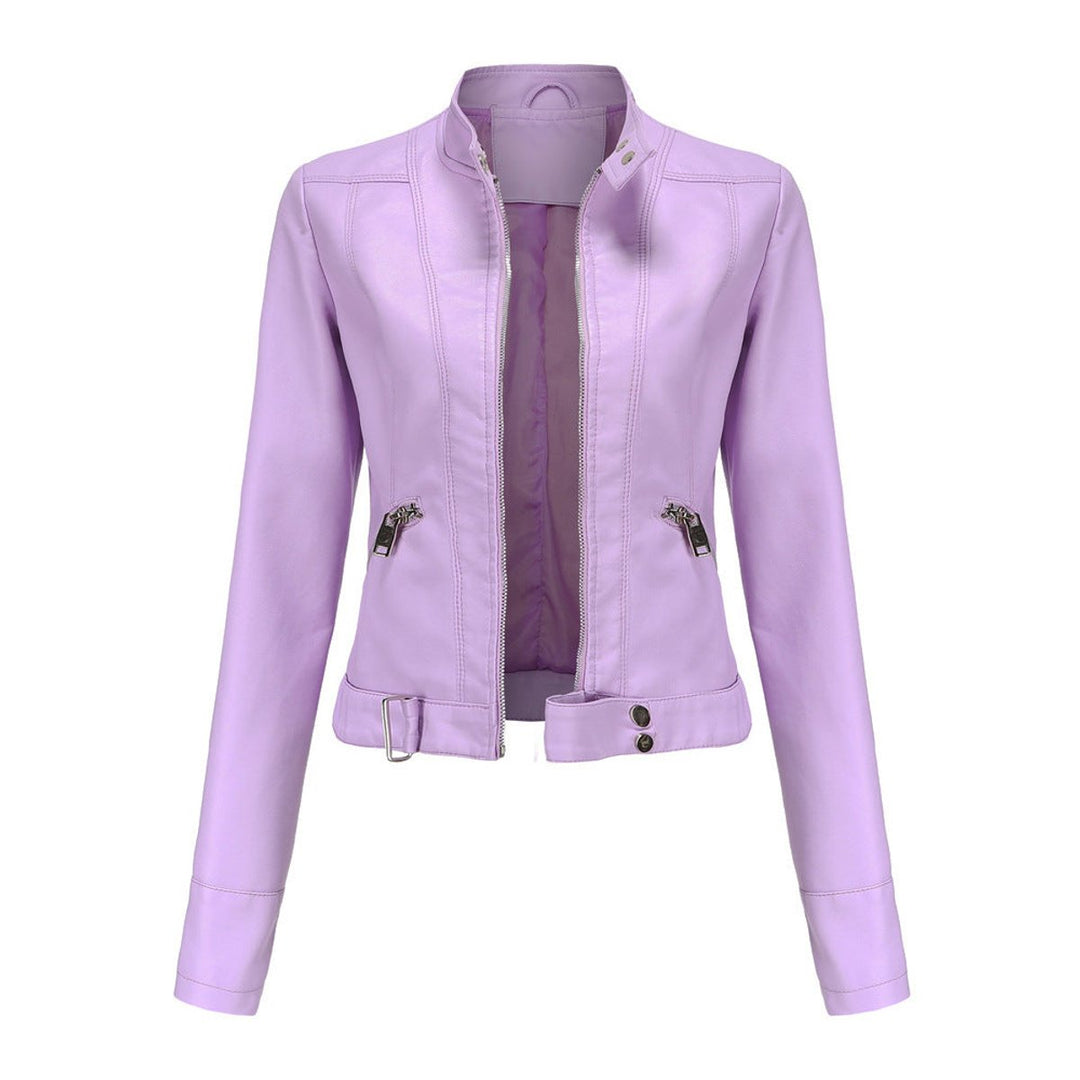 Cecily | Cropped Moto Biker Jacket
