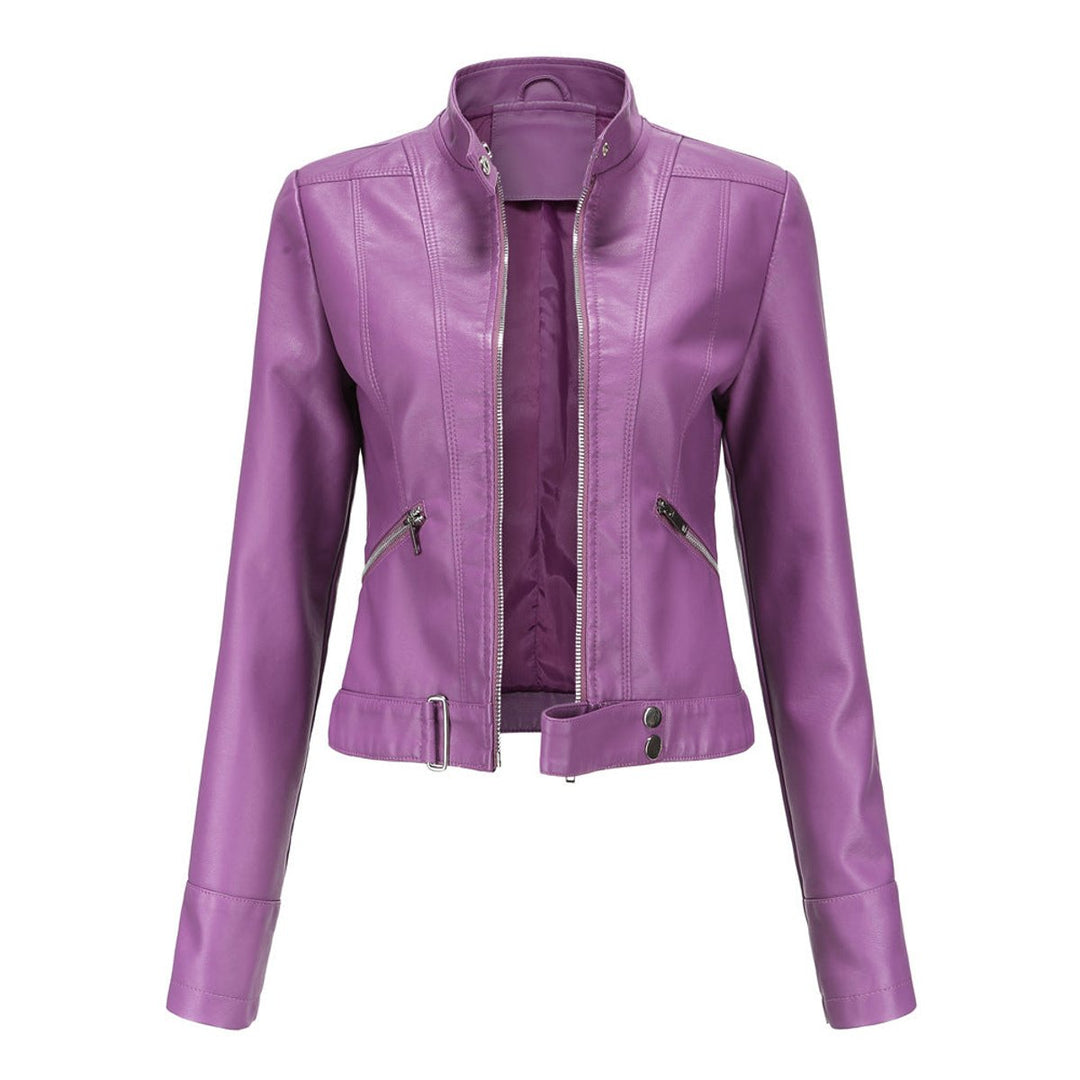 Cecily | Cropped Moto Biker Jacket