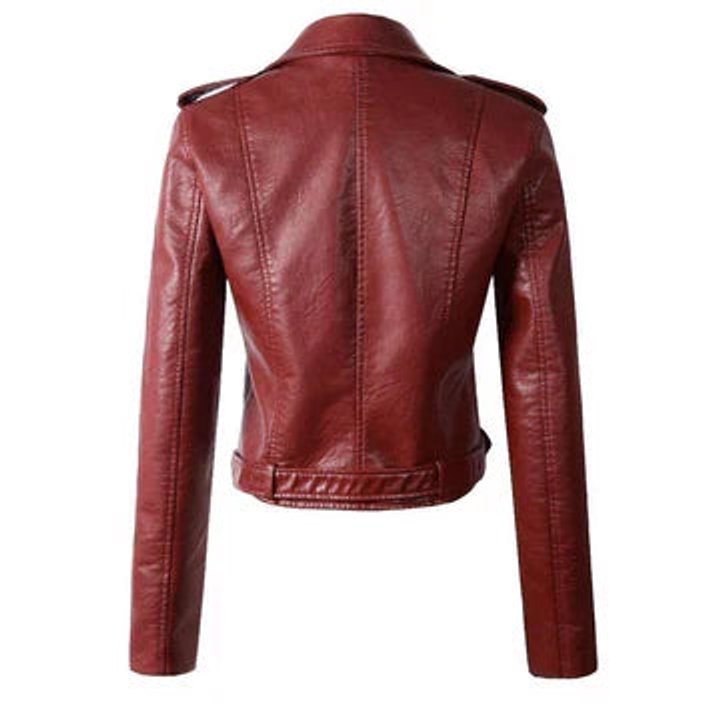Juliet | Cropped Belted Biker Jacket