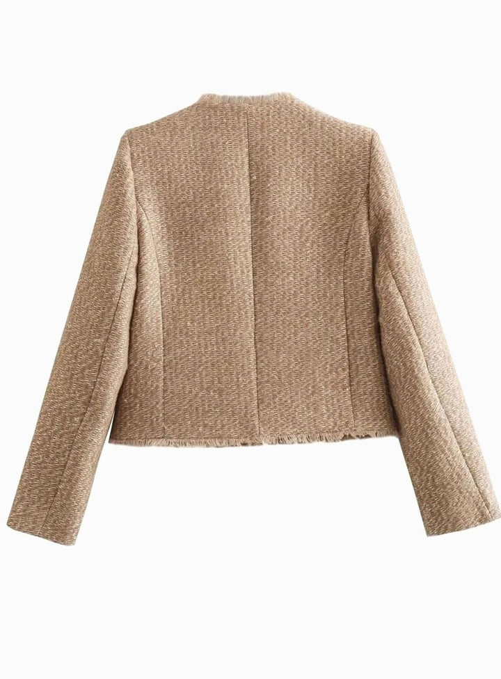 Colette | Cropped Button-Front Jacket