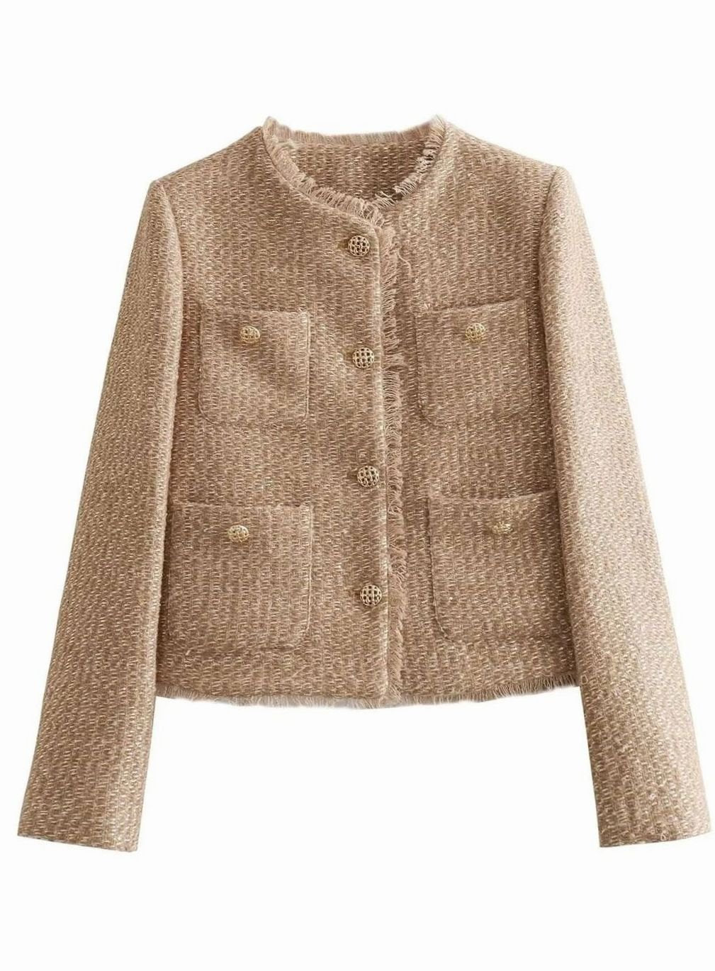 Colette | Cropped Button-Front Jacket