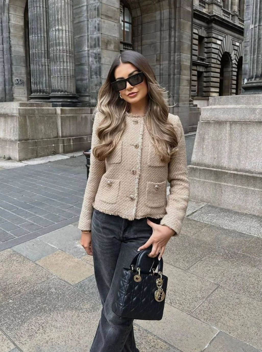 Colette | Cropped Button-Front Jacket