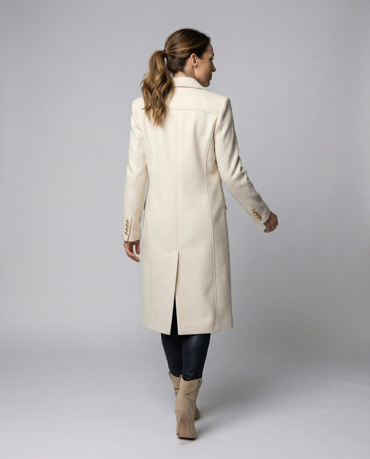Celestine | Tailored Double-Breasted Midi Coat