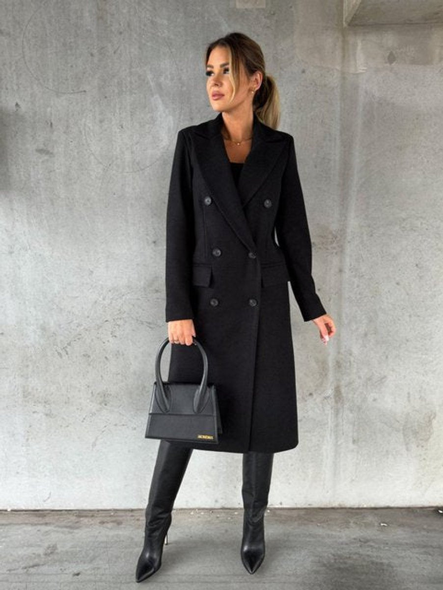 Meredith | Tailored Double-Breasted Midi Coat