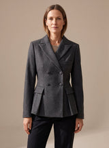 Imogen | Tailored Double-Breasted Peplum Blazer